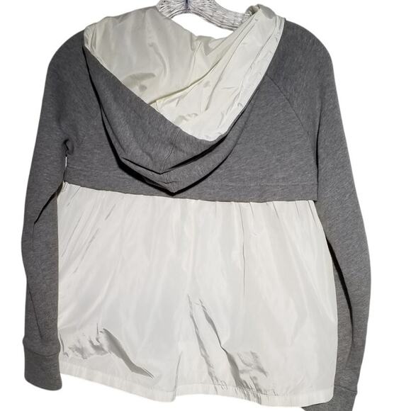 Kate Spade Zip Hoodie | Gray & White | Cotton Blend | Size XXS - Picture 3 of 6